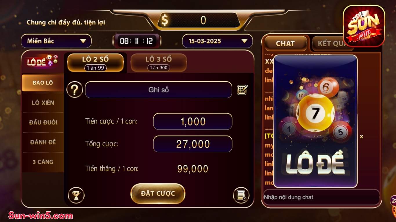 Lô đề Sunwin - Tổng hợp các thể loại đặt cược