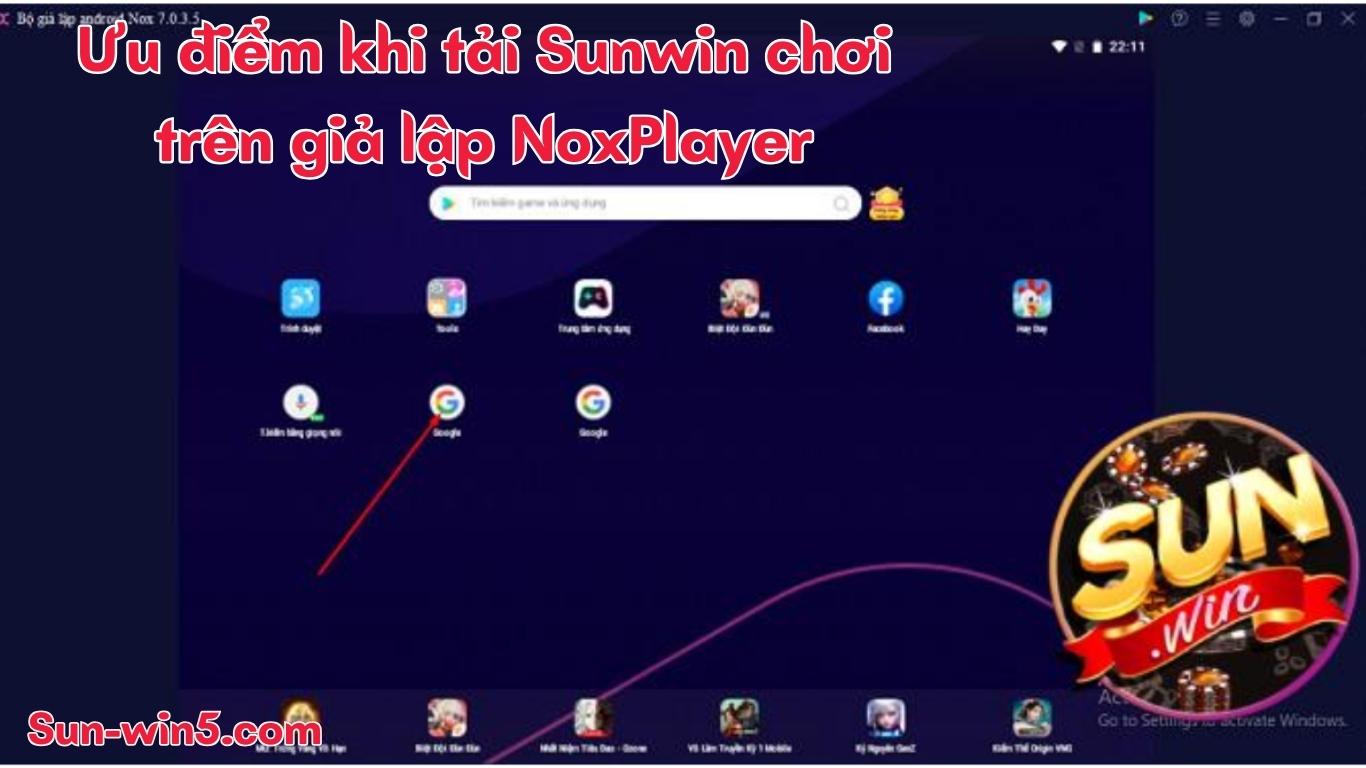 Ưu điểm khi tải Sunwin chơi trên giả lập NoxPlayer