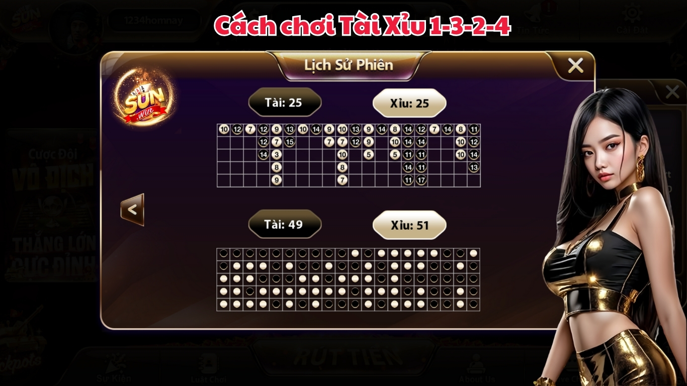 Những thủ thuật khác ngoài Cách chơi Tài Xỉu 1-3-2-4