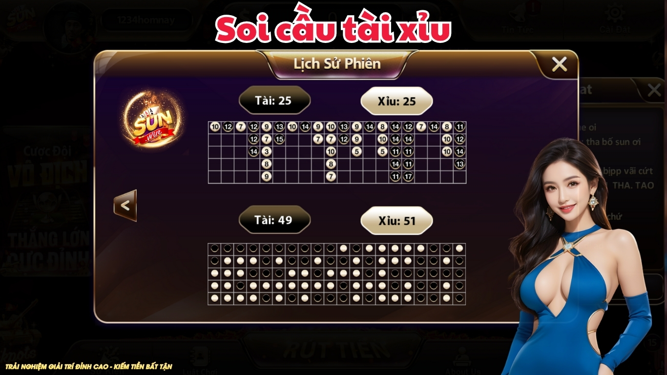 Tổng hợp các loại cầu tài xỉu phổ biến tại Sunwin